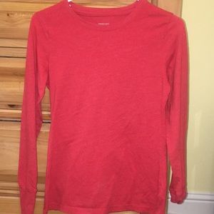 Red long sleeve shirt